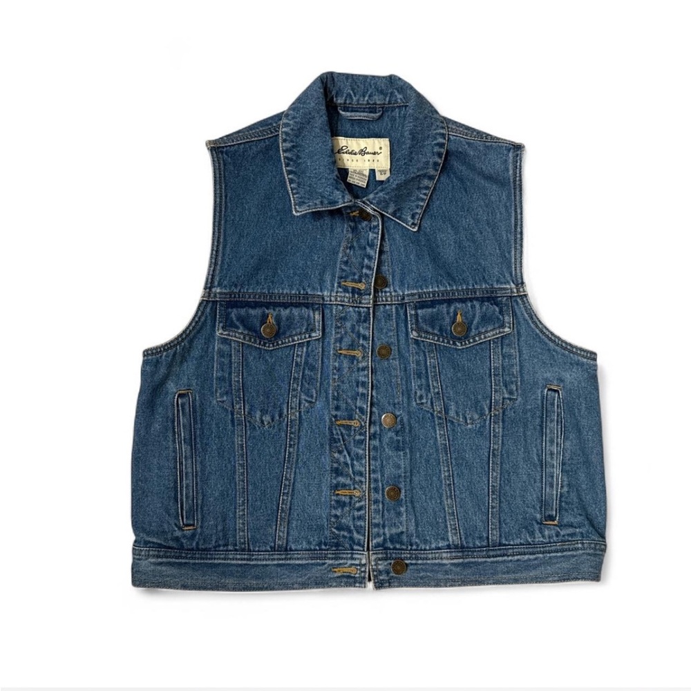 Eddie Bauer Vtg Denim Vest